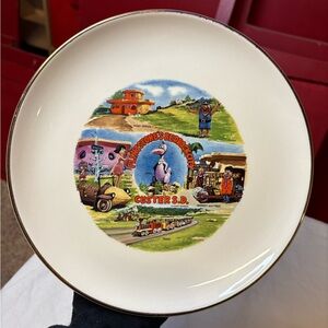Flintstones Bedrock City, Custer, SD, Collectible Plate